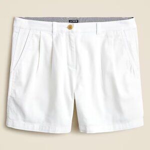J. Crew 5" pleated heritage chino short Size 10